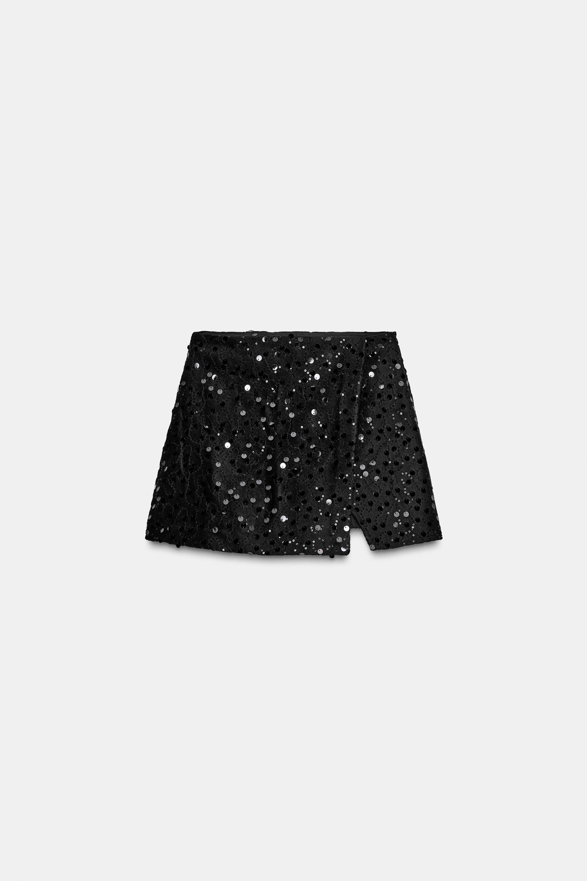 SEQUIN WRAP SKORT